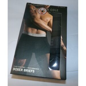 NIP MENS KENNETH COLE FLEX COMFORT BOXER BRIEF UNDERWEAR~SZ SM~